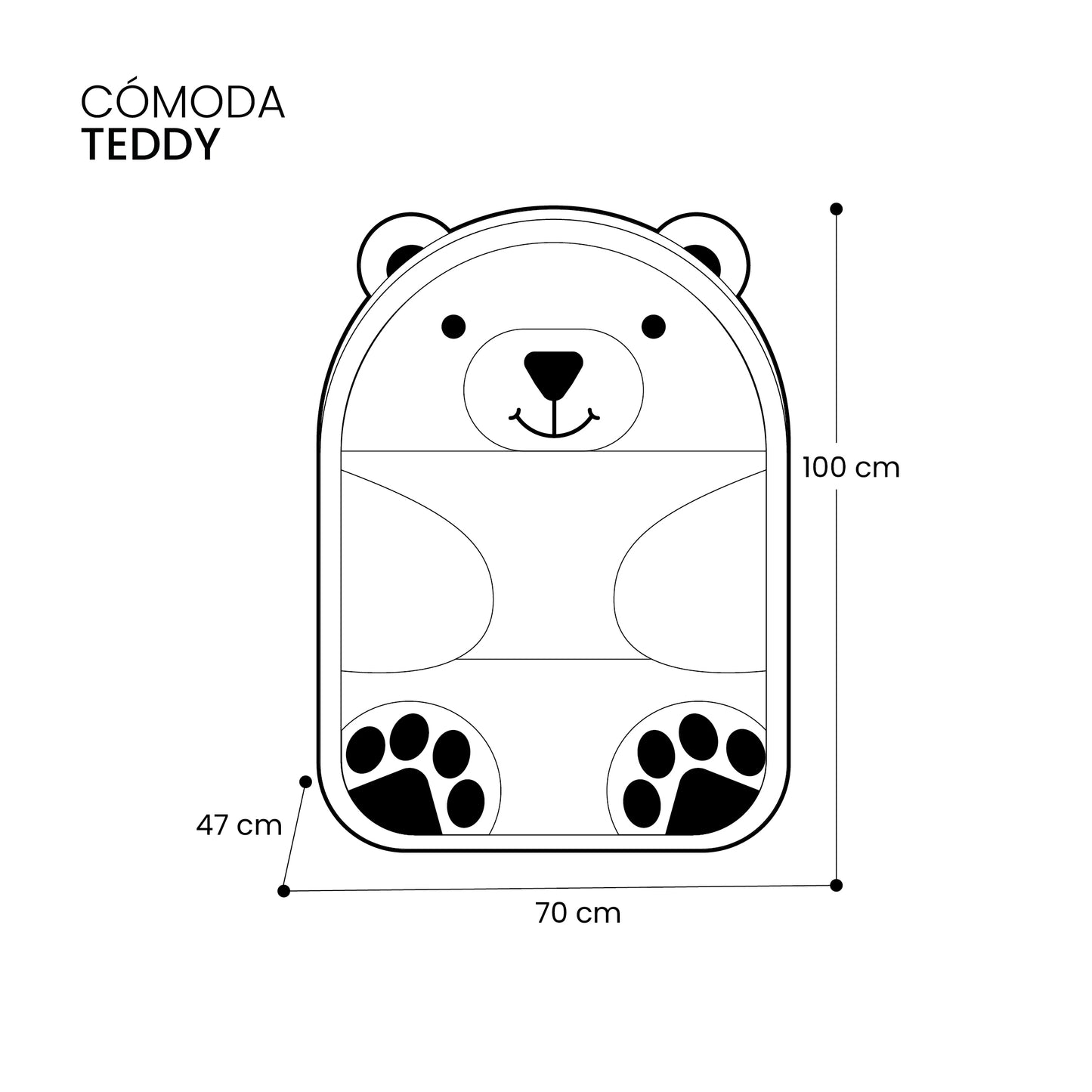 Cómoda Teddy