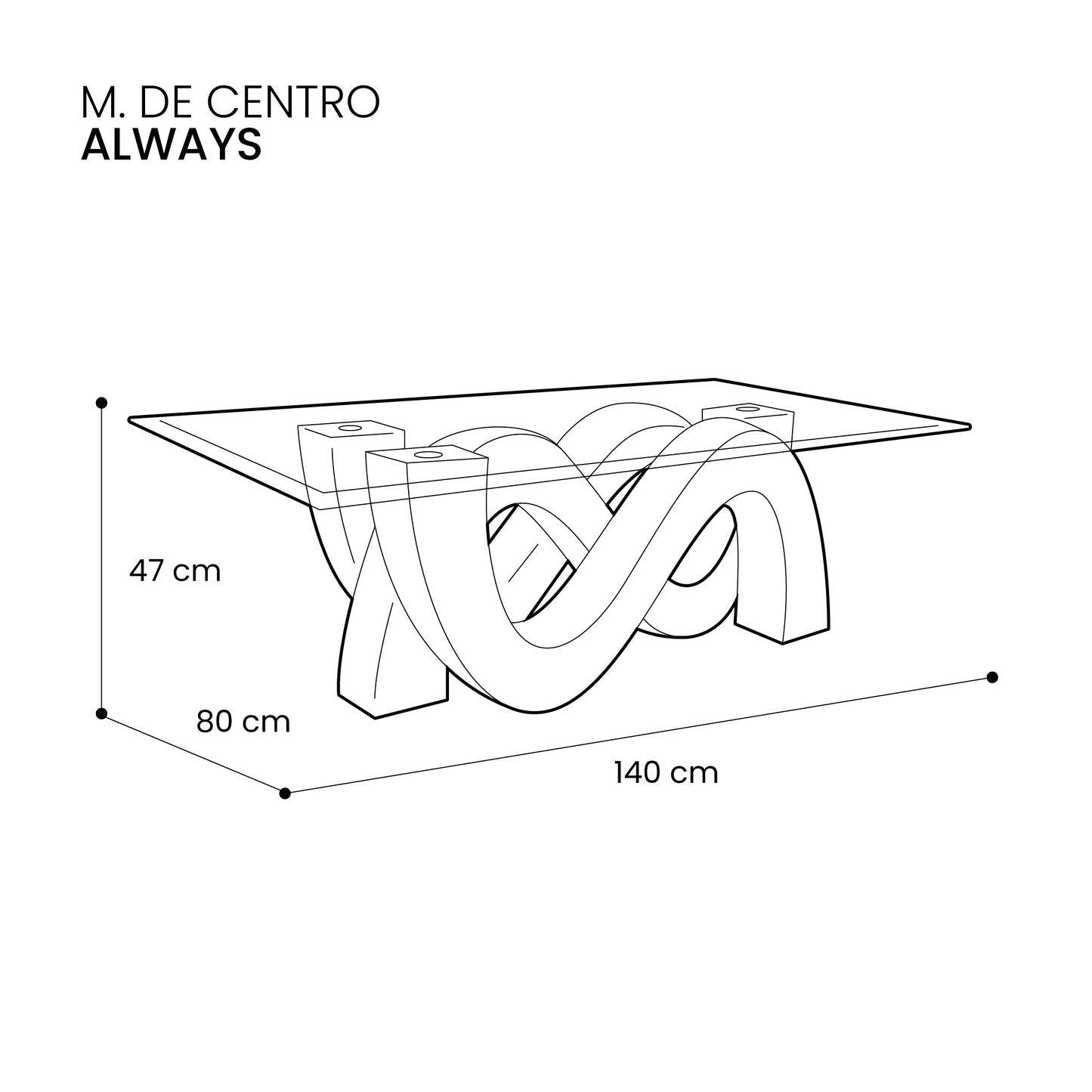 Mesa de centro Always