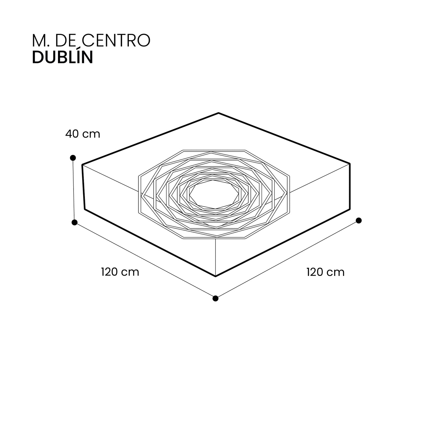 Mesa de centro Dublín