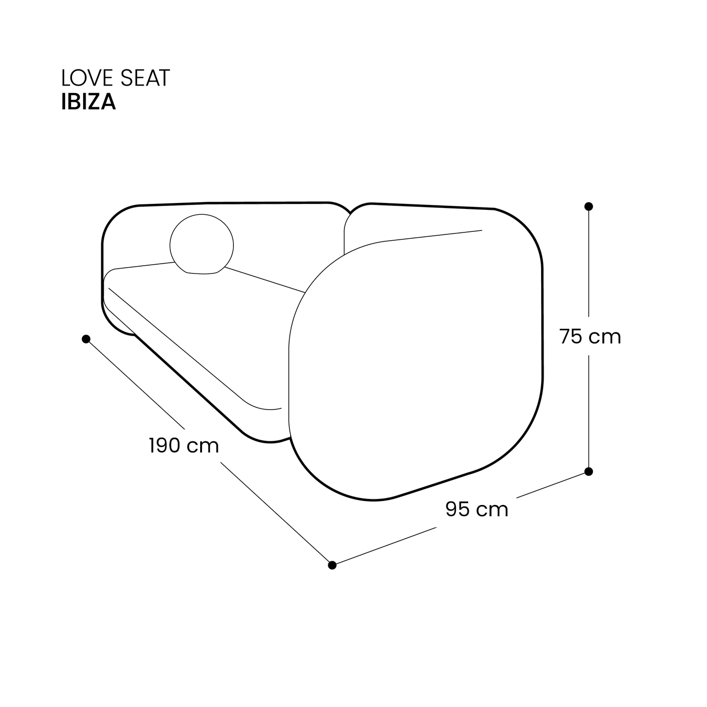 Love seat Ibiza